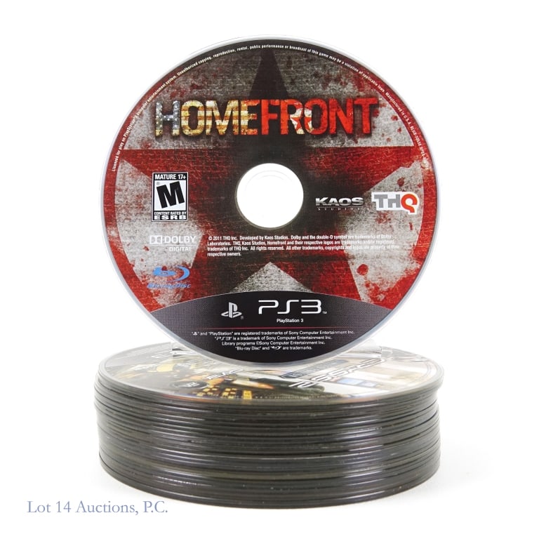PlayStation 3 Video Games (26): 26 video games for PlayStation 3. DISCS ONLY. Includes: Midnight Club: Los Angeles, Disgaea 3: Absence of Justice, Dead Island, Red Factory: Guerrilla, Red Dead Redemption, Red Dead Redemption: Undead