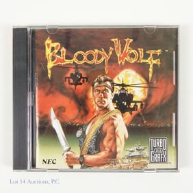 Turbografx 16 Bloody Wolf Video Game