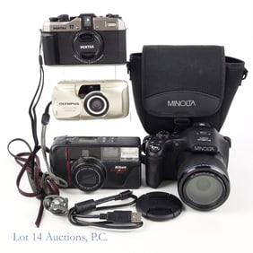 Assorted Point-and-Shoot Cameras (4)