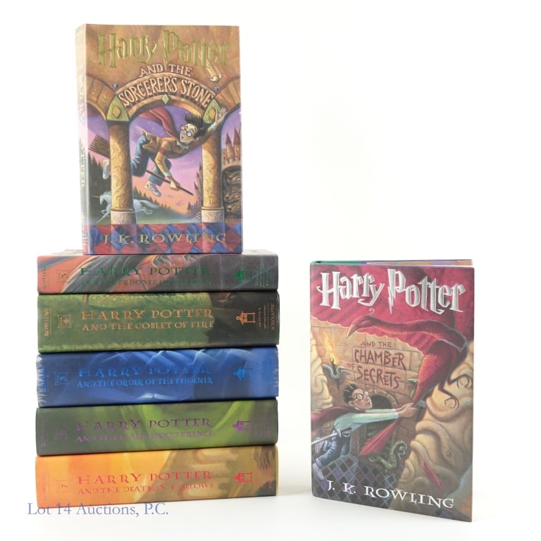 1st Edition Harry Potter Hardcover Book Set (7): 1st Edition Harry Potter Hardcover Book Set. Complete with all 7 books: Harry Potter and the Sorcerer's Stone (1998), Harry Potter and the Chamber of Secrets (1999), Harry Potter and the Prisoner of A