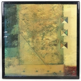 Large Square Acrylic Abstract Art