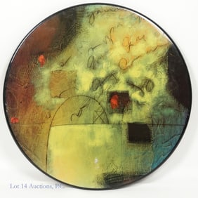 Circular Acrylic Abstract Art