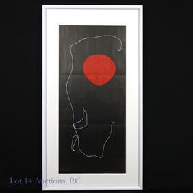 Joan Miro's "Oiseau Devant le Soliel" Lithograph