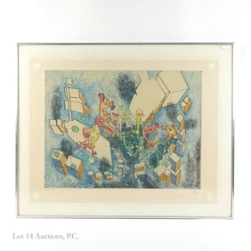 Roberto Matta Omnimal Aquatint (1972)