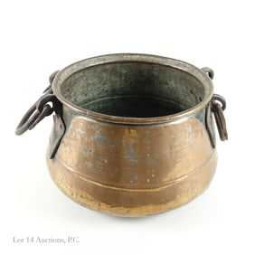 Copper Kettle (Hand-Forged Iron Handles)