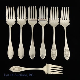 Seven Sterling Silver Forks