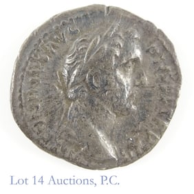 138-161 C.E. Roman Antoninus Pius Silver Denarius