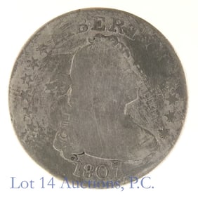 1807 USA Silver Draped Bust 25c (SE R-4.5)