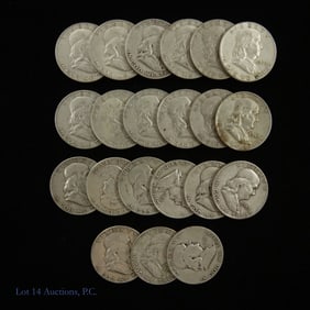 Franklin Silver Half Dollars (21)