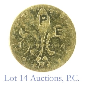 1904 USA Gold 1/2 Louisiana Purchase Expo Token