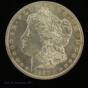 1883-O USA 90%-Silver Morgan Dollar (CH BU)