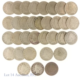 1883 - 1912-S USA Liberty Head Nickels (33)