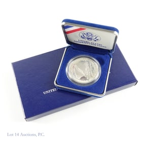 1987-S USA Silver Proof Constitution Com. $1 (OGP)