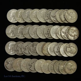 Washington 90% Silver Quarters (40)
