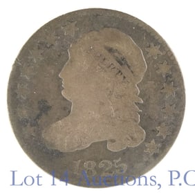 1825 USA Silver Capped Bust Dime - R-6.3