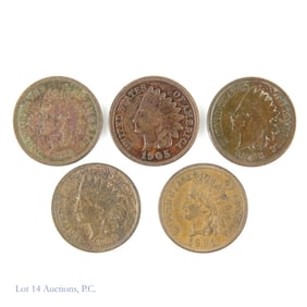 1879 - 1909 USA Indian Head 1c - Better Grades -5