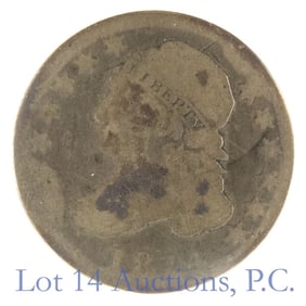 1814 USA Silver Capped Bust 10c Large Date - R-5.8