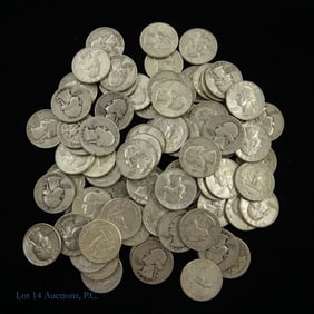 Washington 90% Silver Quarters (80)