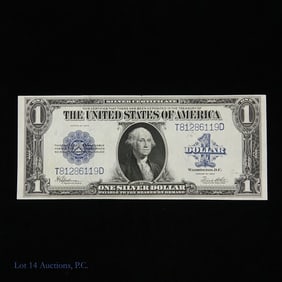 1923 $1 Silver Cert. Blue Shield LARGE (AU-58)