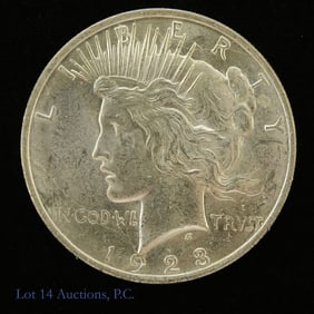1923 (P) USA Silver Peace Dollar (BU)