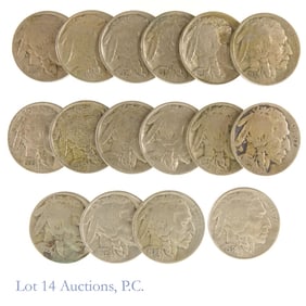 1930 - 1938 USA Buffalo Nickels (16)