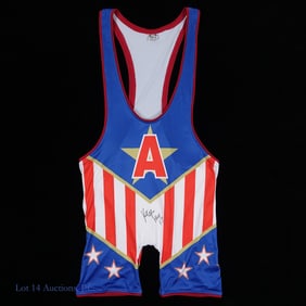 Kurt Angle Signed Wrestling Singlet, Beckett COA
