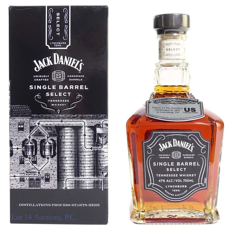 Jack Daniel's Single Barrel Select Store Pick: Jack Daniel's Single Barrel Select Tennessee Whiskey (2020), 94 Proof, 750 ml. Bottled: 2-14-20, Barrel #20-00697. Box included with metal private selection neck tag.