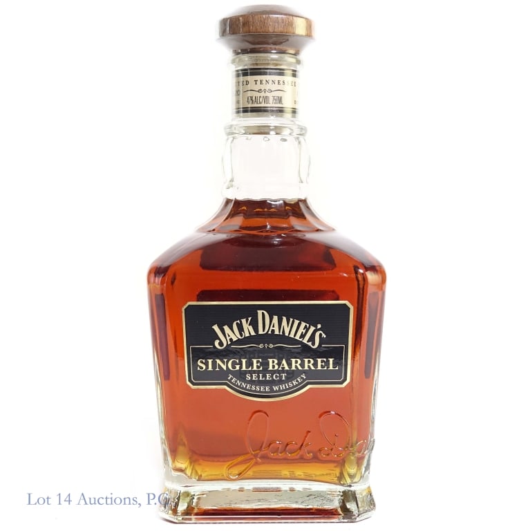 Jack Daniel's Single Barrel Select Whiskey (2013): Jack Daniel's Single Barrel Select Tennessee Whiskey. 750ml, 47% ABV. Bottling date 11-7-13, barrel number 13-6520.