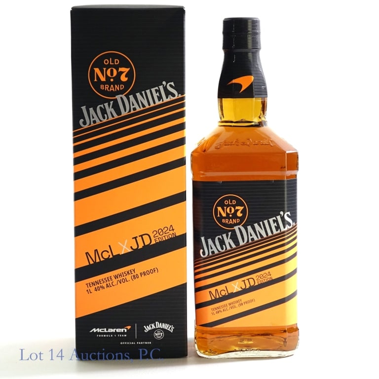 Jack Daniel's SB Whiskey McLaren Formula 1 - 2024: Jack Daniel's SB Whiskey McLaren Formula 1, 2024 Edition. 1 Liter, 80 proof. With box.