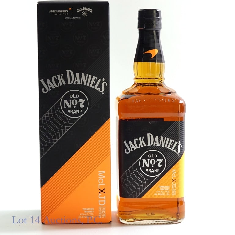 Jack Daniel's SB Whiskey McLaren Formula 1 - 2025: Jack Daniel's SB Whiskey McLaren Formula 1, 2025 Edition. 1 Liter, 86 proof. With box.