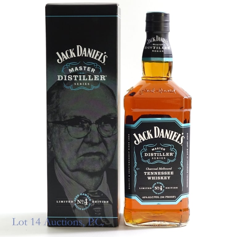 Jack Daniel's Master Distiller Series 4 Whiskey 1L: Jack Daniel's Master Distiller Series 4 Tennessee Whiskey, 86 Proof, 1 Liter, Edition 4: Jesse Cowan "Jess Gamble", Bottle #TI 4935. Box included.