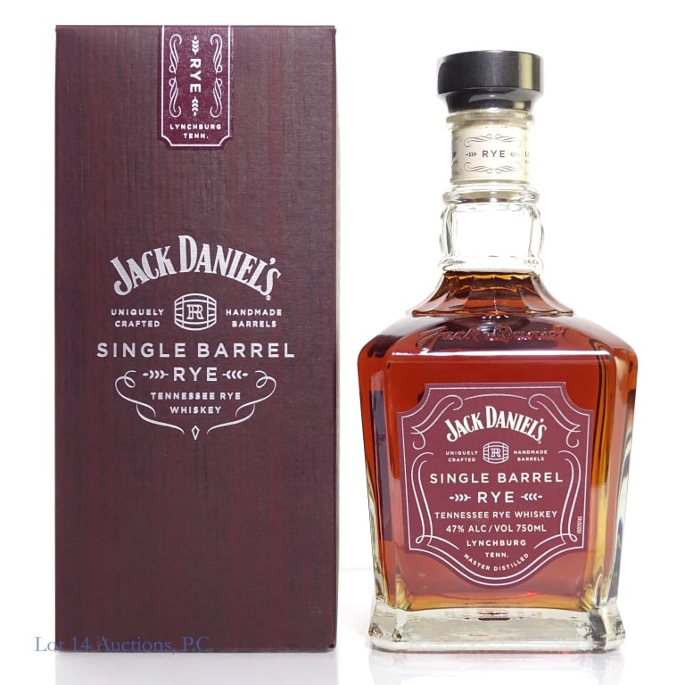 Jack Daniel's Single Barrel Rye (2016): Jack Daniel's Single Barrel Rye (2016), 94 Proof, 750 ml, Bottled: 2 - 2 - 16, Barrel #16 - 0814, Barrel House 2-18. Box included.