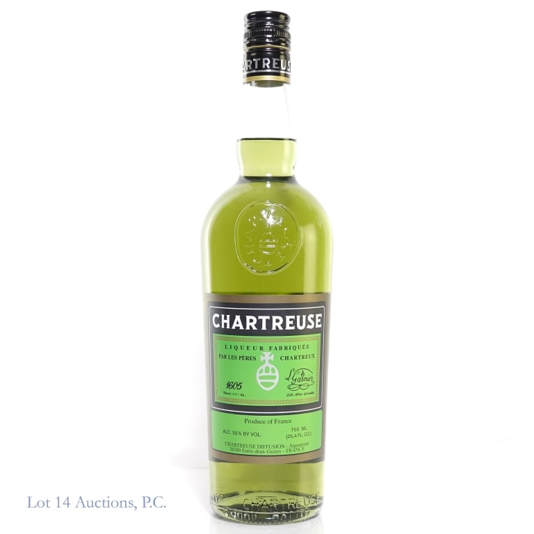 Chartreuse Green Label Liqueur (2024): Chartreuse Green Label Liqueur (2024), 110 Proof, 750 ml.