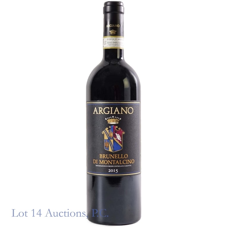 2015 Argiano Brunello Di Montalcino: One bottle of Argiano Brunello di Montalcino from 2015. 750ml, 14% ABV.