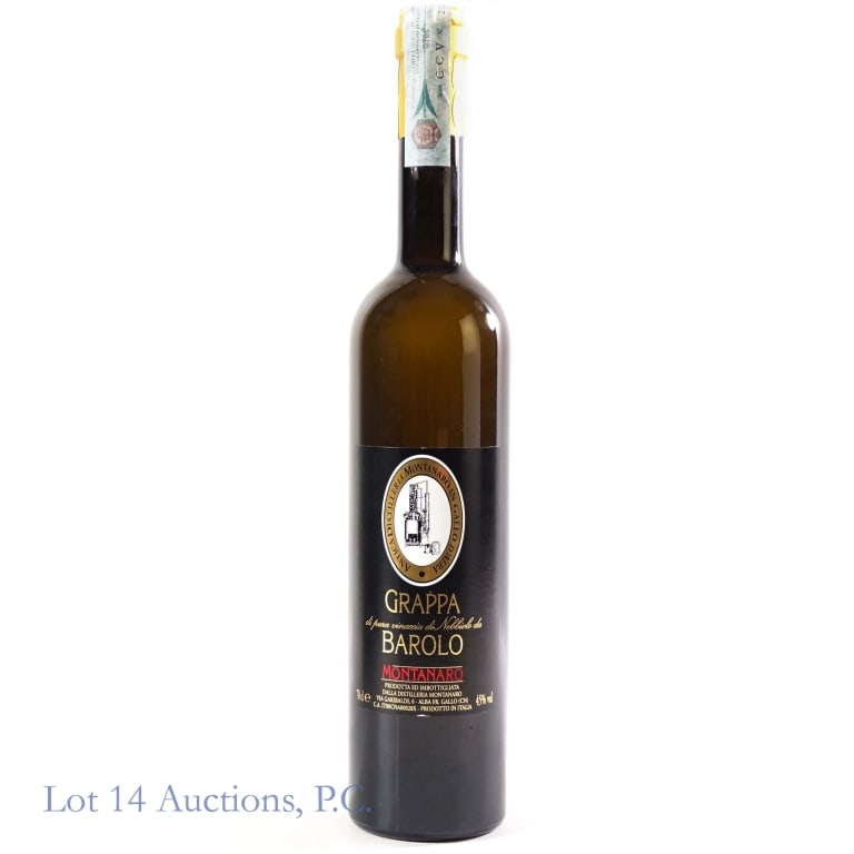 Montanaro Grappa di Barolo: 70cl/700ml bottle of Montanaro, 45% ABV. Grappa di pura vinaccia di Nebbiolo da Barolo. It has an unbroken Italian tax strip. See photos for condition details.
