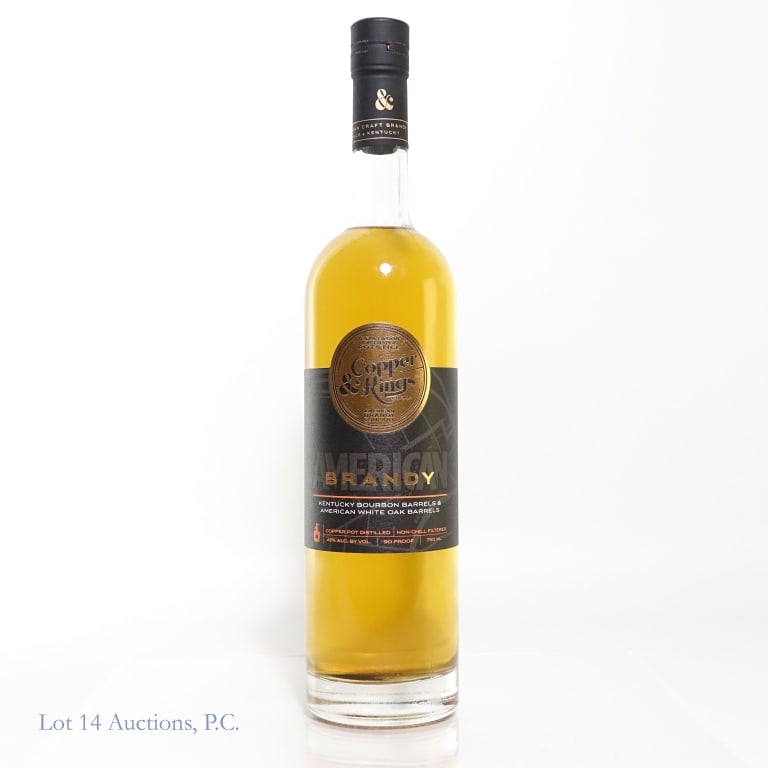 Copper & Kings American Brandy Bourbon Barrels: Copper & Kings American brandy, distilled in copper pots, non - chill filtered, Aged in Kentucky Bourbon Barrels & American White Oak Barrels, 750 ml, 90 proof.