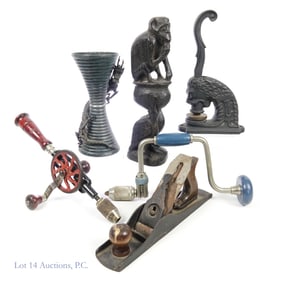 Vintage Hand Tools, Japanese Dragon Vase & More