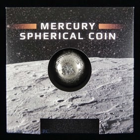 2022 Barbados 99% Silver Mercury Spherical $5 Coin