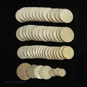 Various USA Silver & Clad Coins (51)