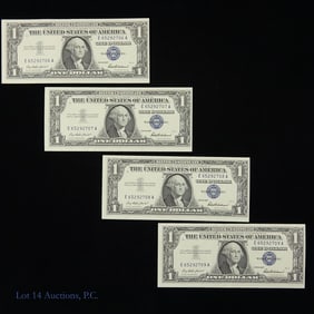 1957 USA $1 Silver Cert. - Cons S/Ns GEM CU -4
