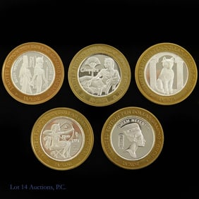 99.9% Silver Luxor $10 Gaming Tokens Ltd. Ed. (5)