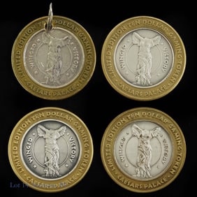 1966 99% Silver Caesars $10 Gaming Tokens -4