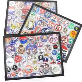 Political Buttons, Pins (150+)