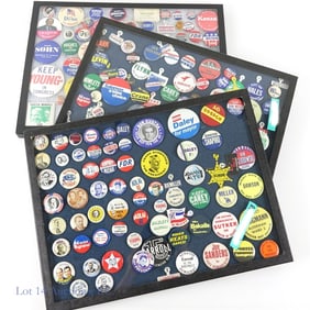 Political Buttons, Pins (200+)