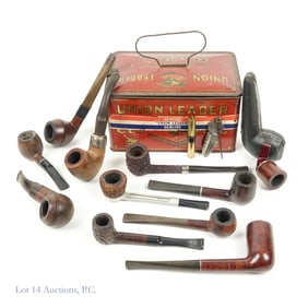 10 Assorted Pipes / Telescopic Cig Holder