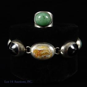 Sterling Silver Bracelet & Ring - Mexico