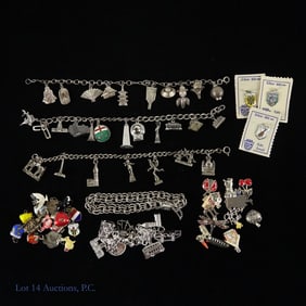 Charms & Charm Bracelets (Some Sterling Silver)