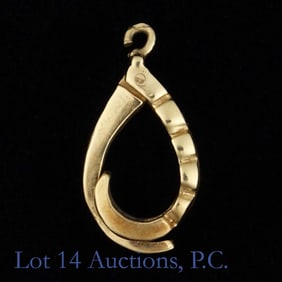 14k Y Gold Pendant (Broken Bale)