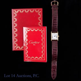 Cartier Tank 18k Y Gold Ladies' Watch