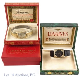 Longines 10k Gold Filled Watches w/ Cases NR (2)